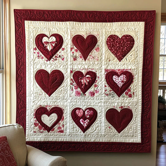 Heart Of Love Quilt Blanket