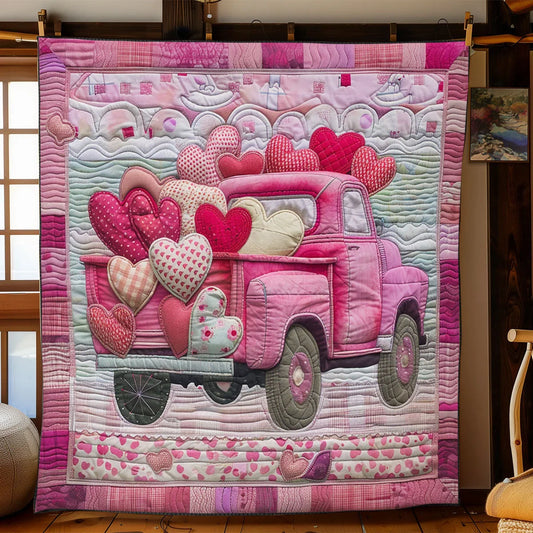 Heart Wagon Quilt Blanket