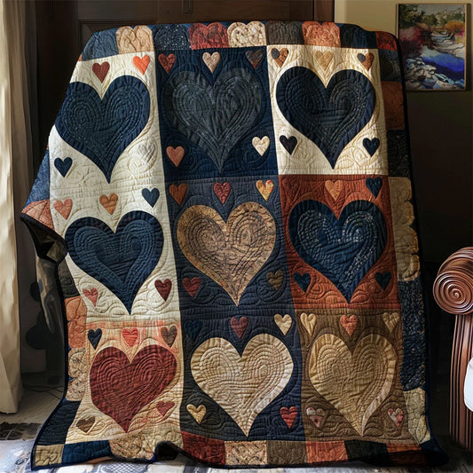 Heart Quilt Blanket