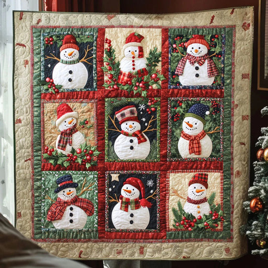 Hearthside Snowman Quilt Blanket