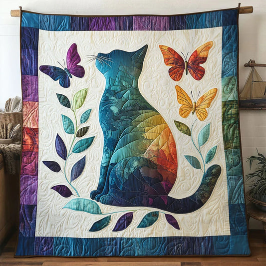 Heartsong Cat Quilt Blanket