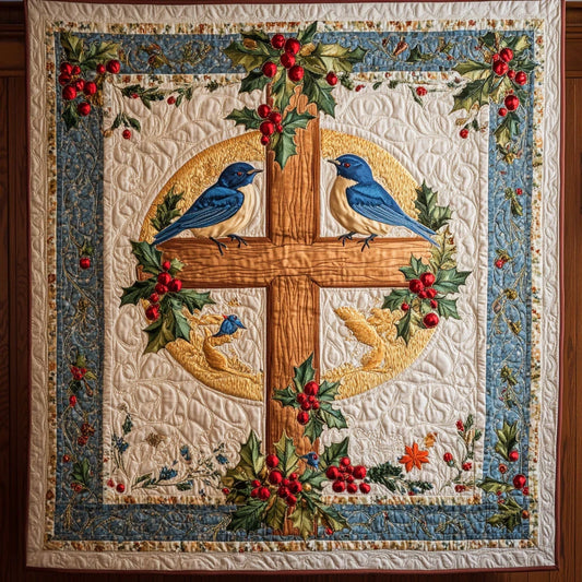 Heaven Bluebird Quilt Blanket