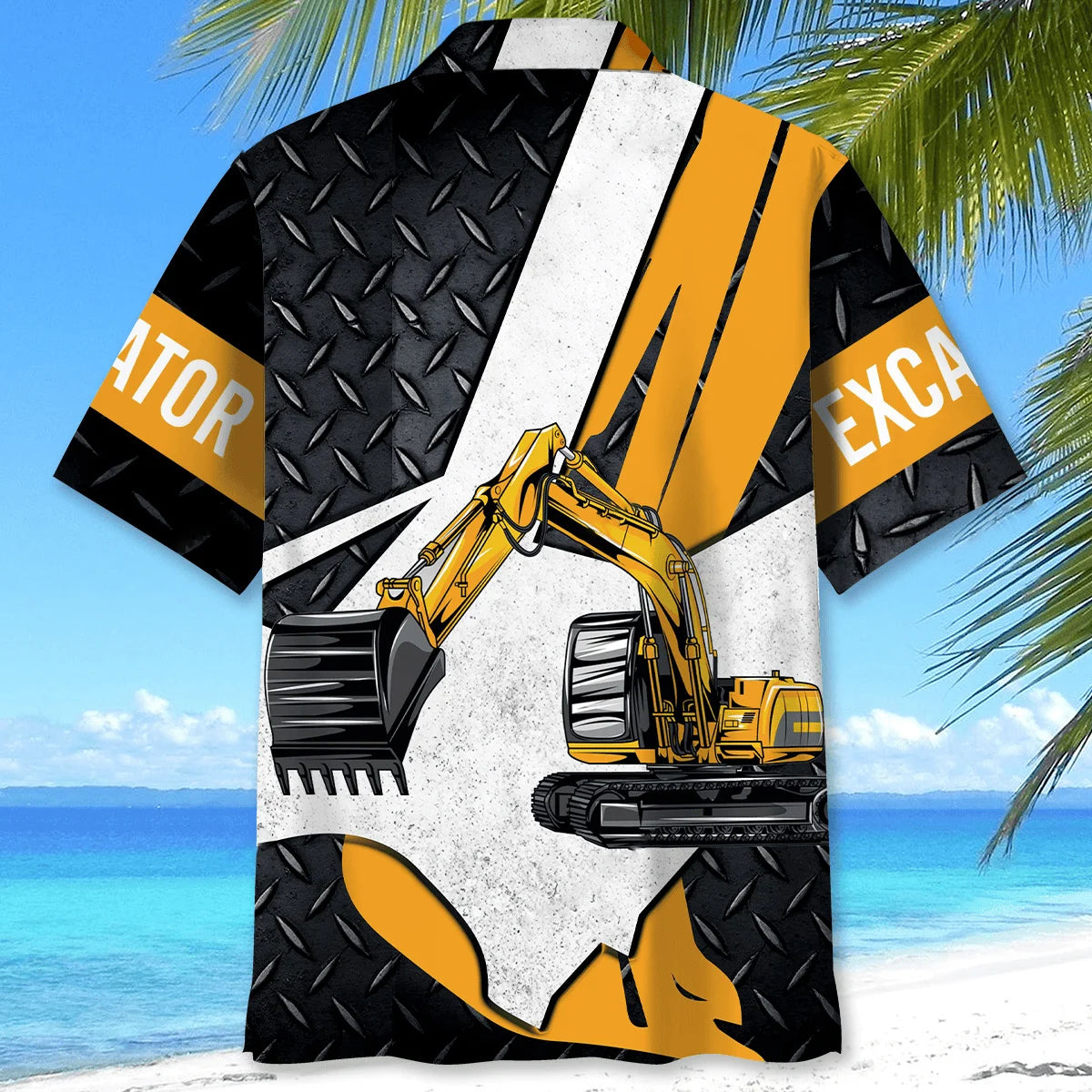 Heavy Equipment Excavator Hawaiian Shirt