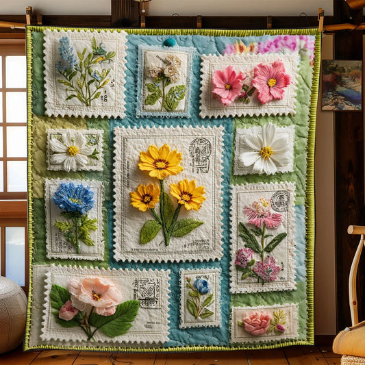Heirloom Floral Archive Quilt Blanket