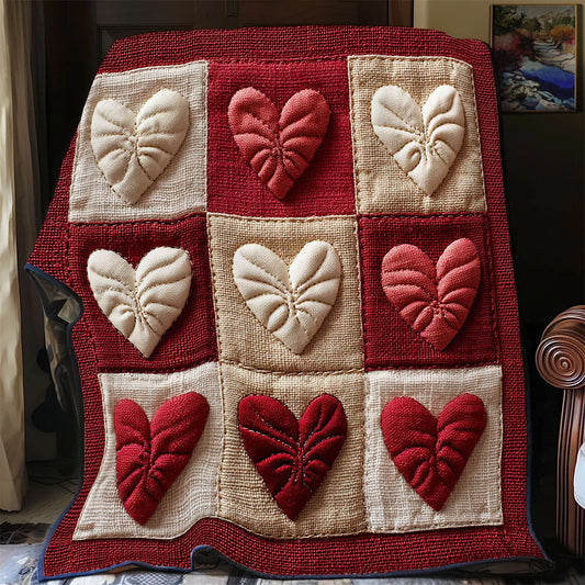 Heirloom Hearts Quilt Blanket