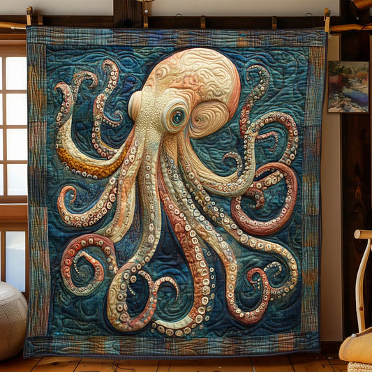 Heirloom Patchwork Octopus Quilt Blanket
