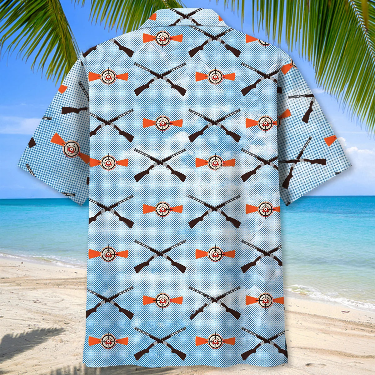 Helice Shooting Blue Sky Hawaiian Shirt