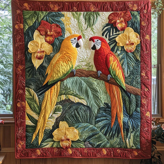 Heliconia Haven Quilt Blanket