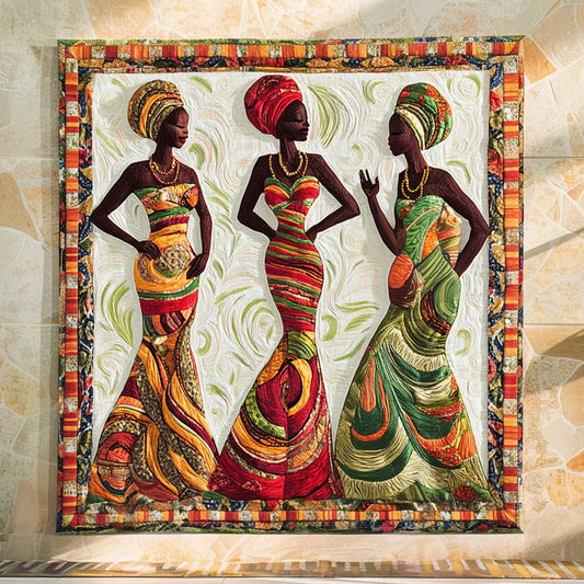 Heritage Beauty Woman Quilt Blanket