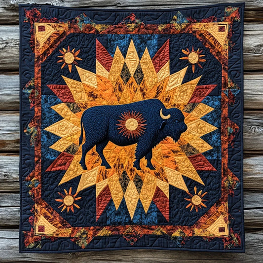 Heritage Bison Quilt Blanket
