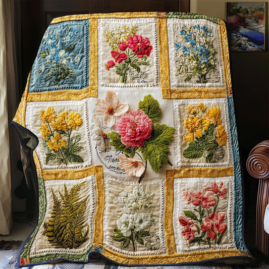 Heritage Botanicals Quilt Blanket