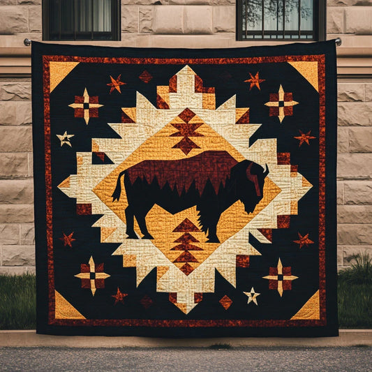 Heritage Star Bison Quilt Blanket