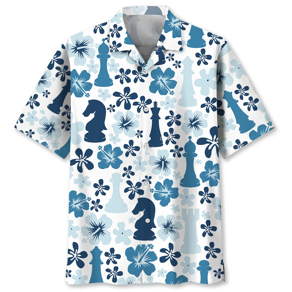 Hibiscus Chess Hawaiian Shirt