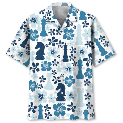 Hibiscus Chess Hawaiian Shirt