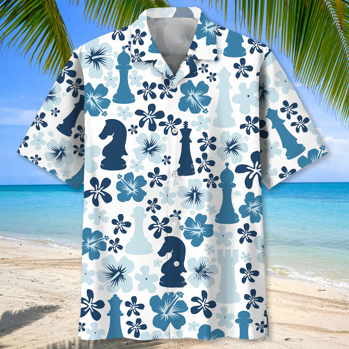 Hibiscus Chess Hawaiian Shirt