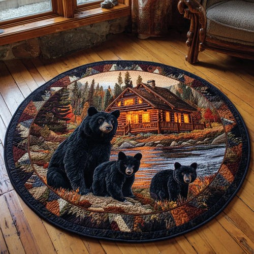 Hidden Hollow Quilted Round Mat