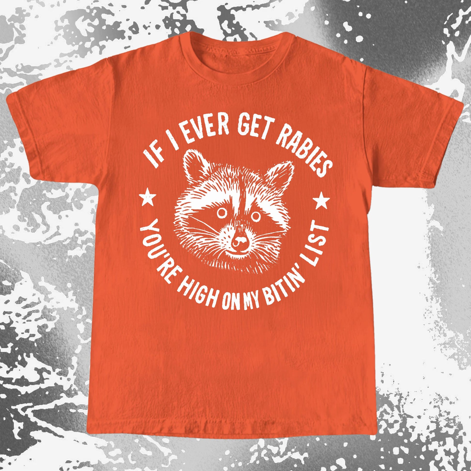 Raccoon If I Ever Get Rabies You're High On My Bitin List Shirt, funny meme tee gift (view 17)