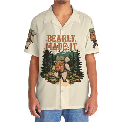 Hiking Bearly Made It Hawaiian Shirt - 2XL - hawaiian shirt