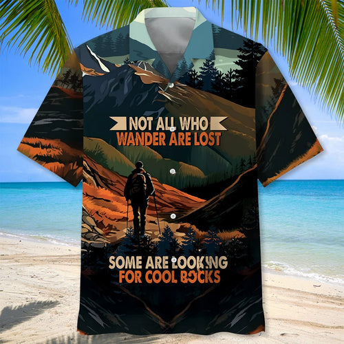 Hiking Looking for Cool Rocks Hawaiian Shirt