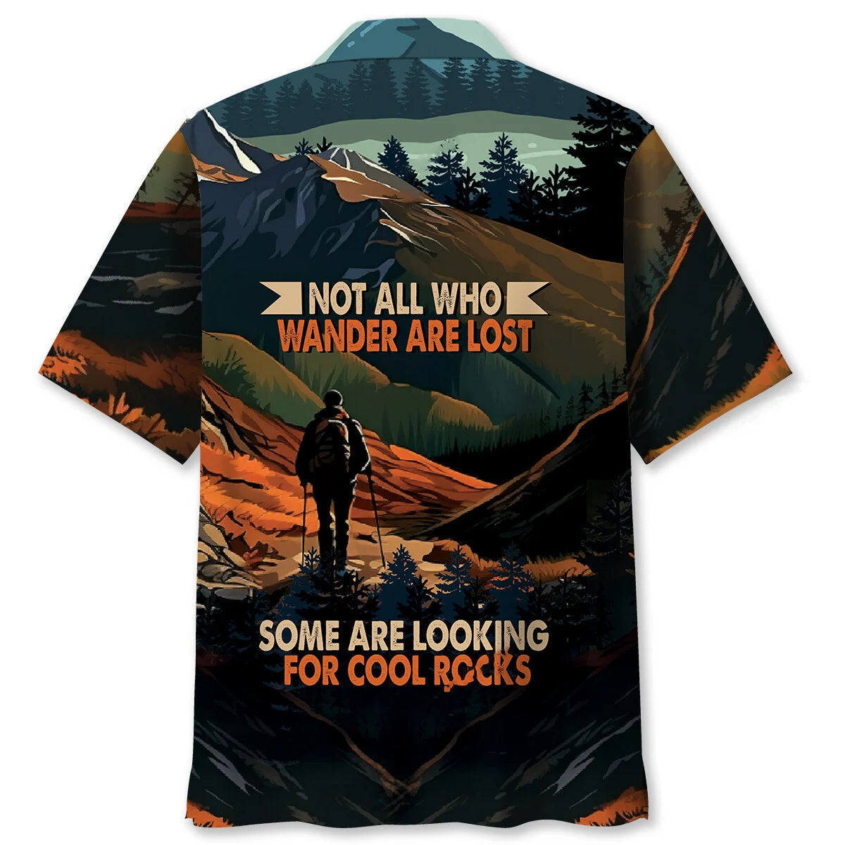 Hiking Looking for Cool Rocks Hawaiian Shirt
