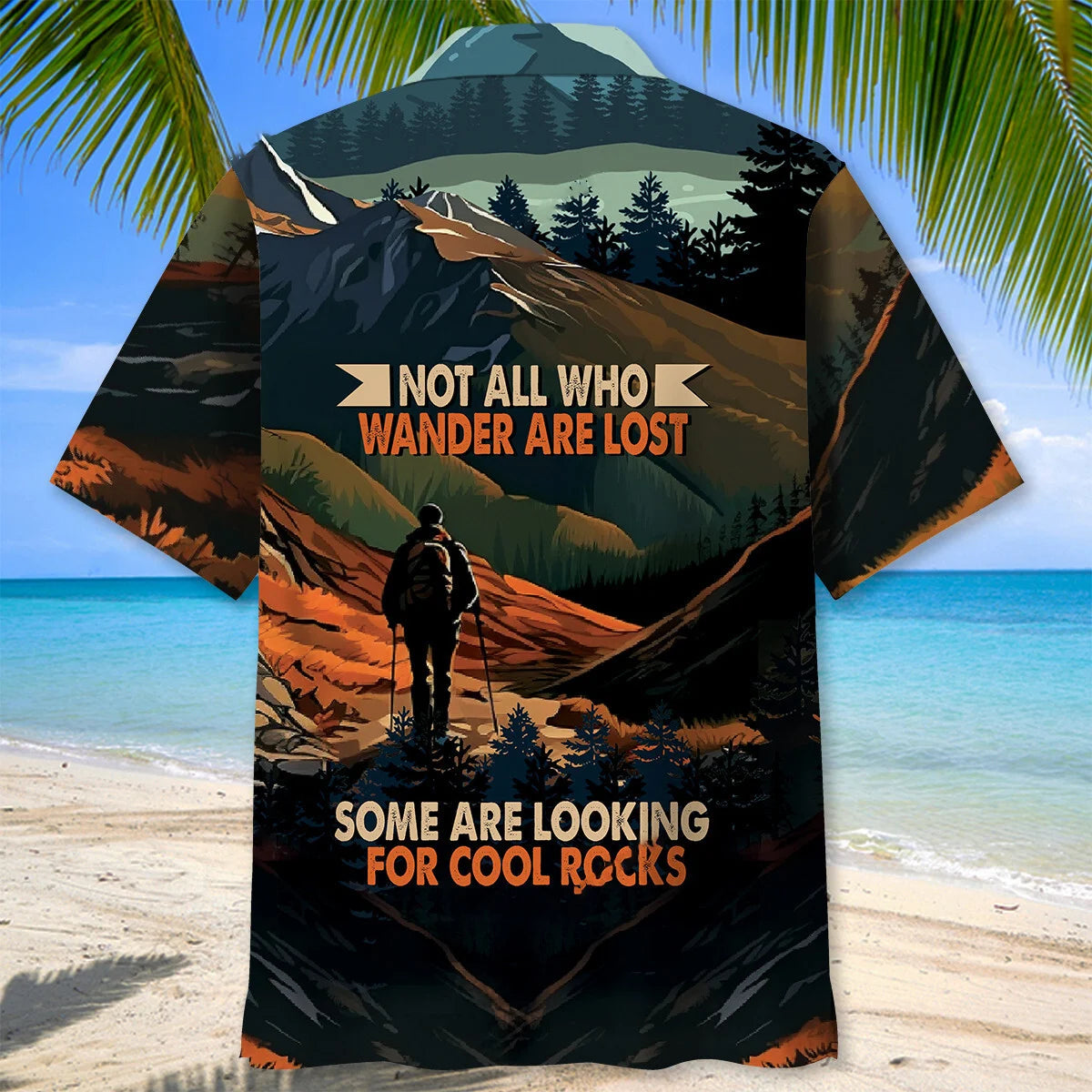 Hiking Looking for Cool Rocks Hawaiian Shirt