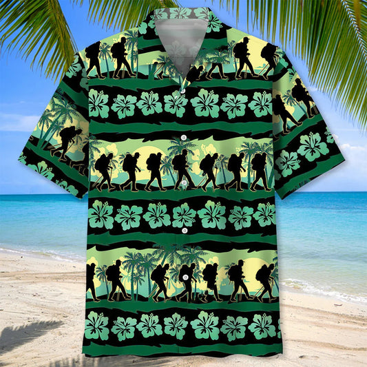 Hiking Nature Tropical Hawaiian Shirt - S - hawaiian shirt