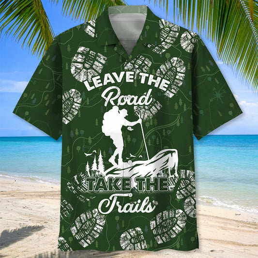 Hiking Road Hawaiian Shirt - S - hawaiian shirt