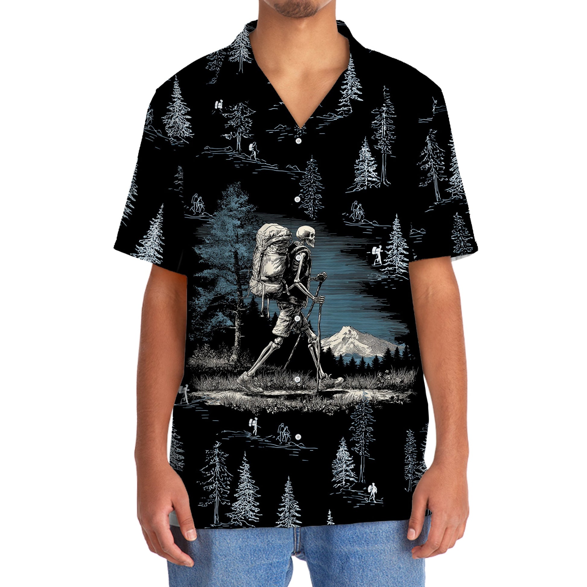Hiking When Life Gives You Mountains Hawaiian Shir - 2XL - hawaiian shirt