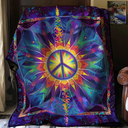 Hippie Sun Quilt Blanket