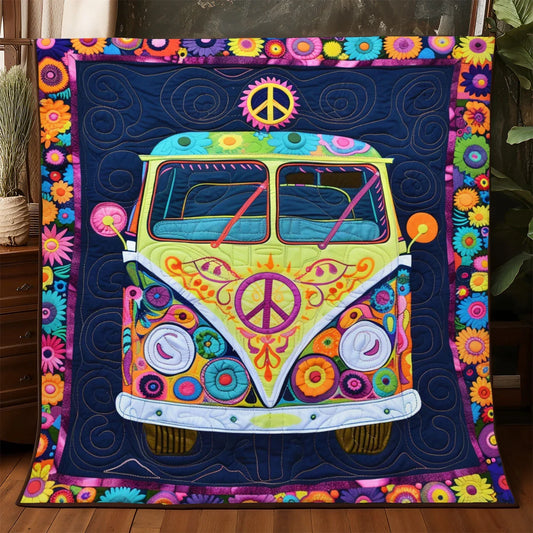 Hippie Van Quilt Blanket