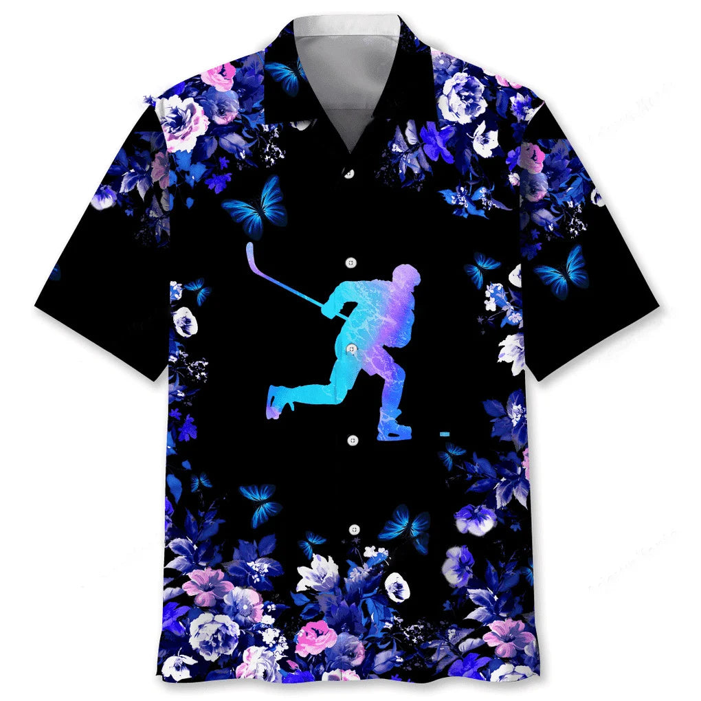 Hockey Hawaiian Nature Hawaiian Shirt