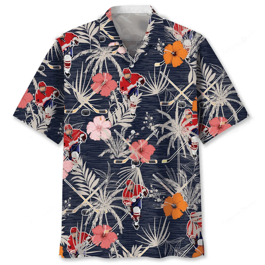 Hockey Nature Hawaiian Shirt