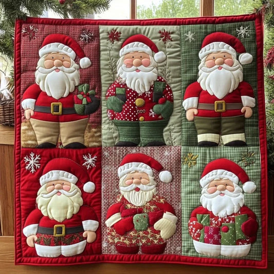 Hohoho Santa Quilt Blanket