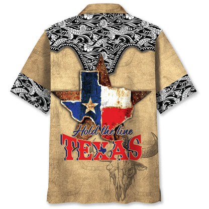 Hold the Line Texas Hawaiian Shirt