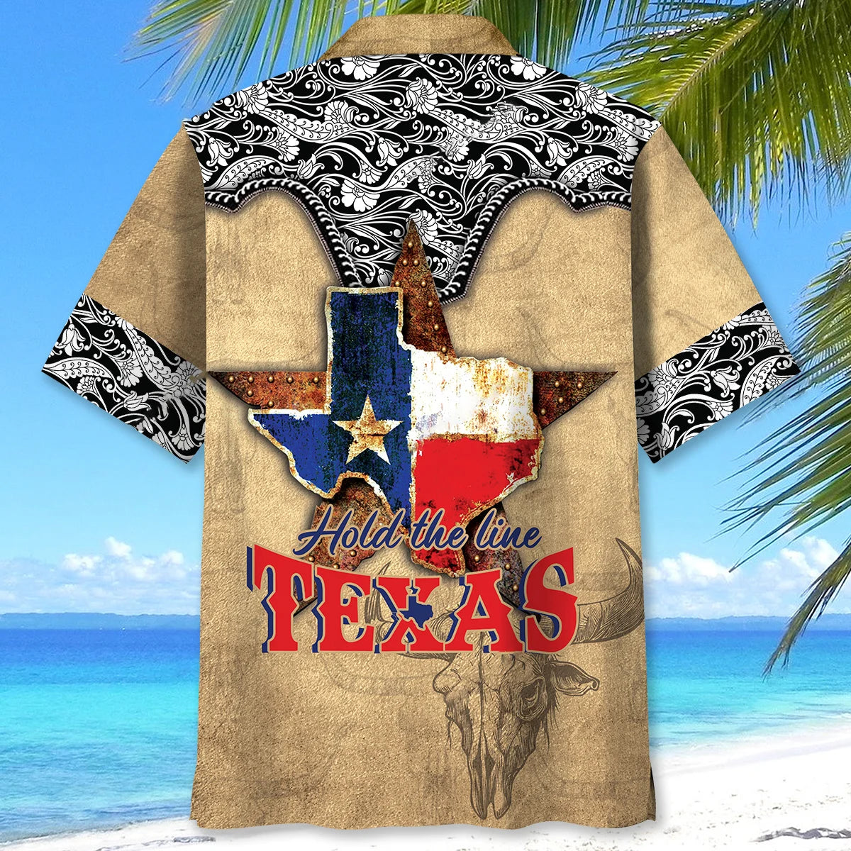 Hold the Line Texas Hawaiian Shirt