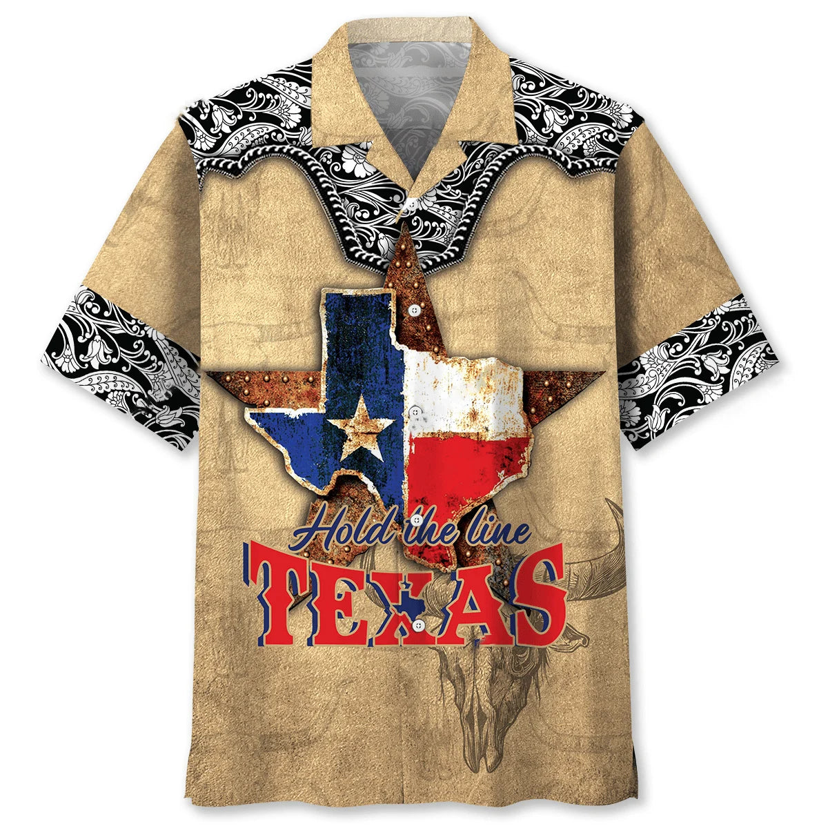 Hold the Line Texas Hawaiian Shirt