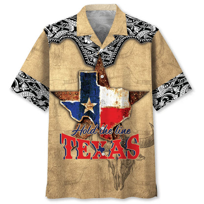Hold the Line Texas Hawaiian Shirt