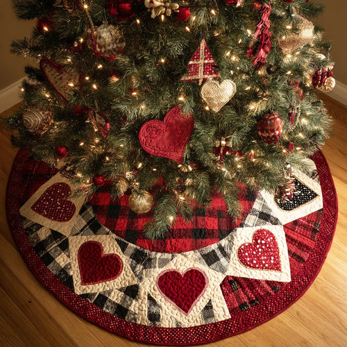 Holiday Blend Christmas Quilted Tree Skirt