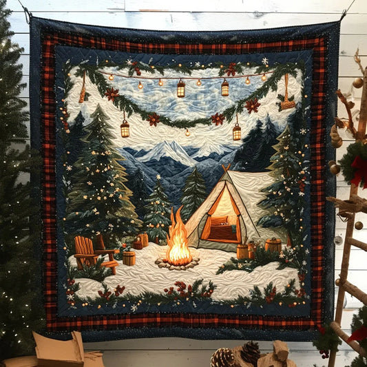 Holiday Camping Quilt Blanket