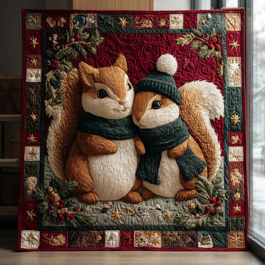 Holiday Couple Quilt Blanket