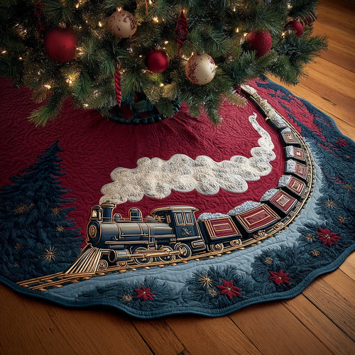 Holiday Journey Christmas Quilted Tree Skirt