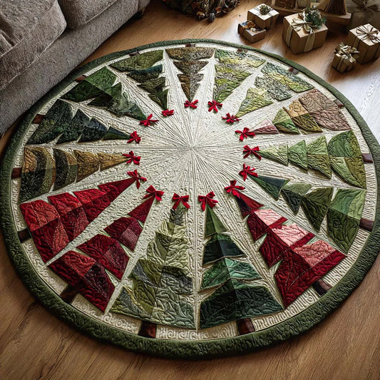 Holiday Magic Quilted Round Mat