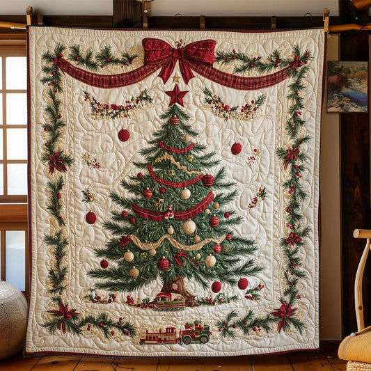 Holiday Pine Quilt Blanket