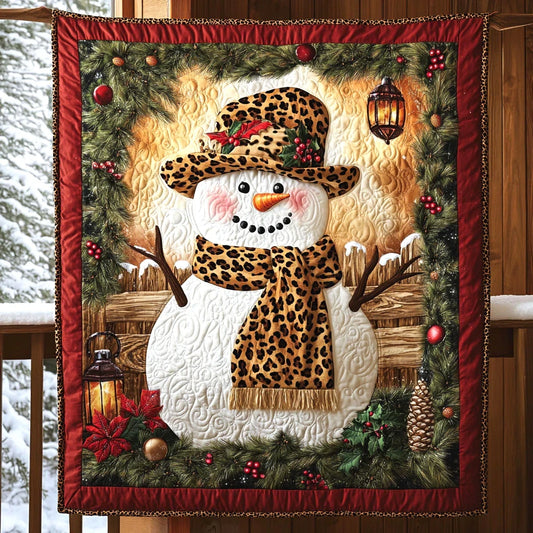 Holiday Snowman Quilt Blanket