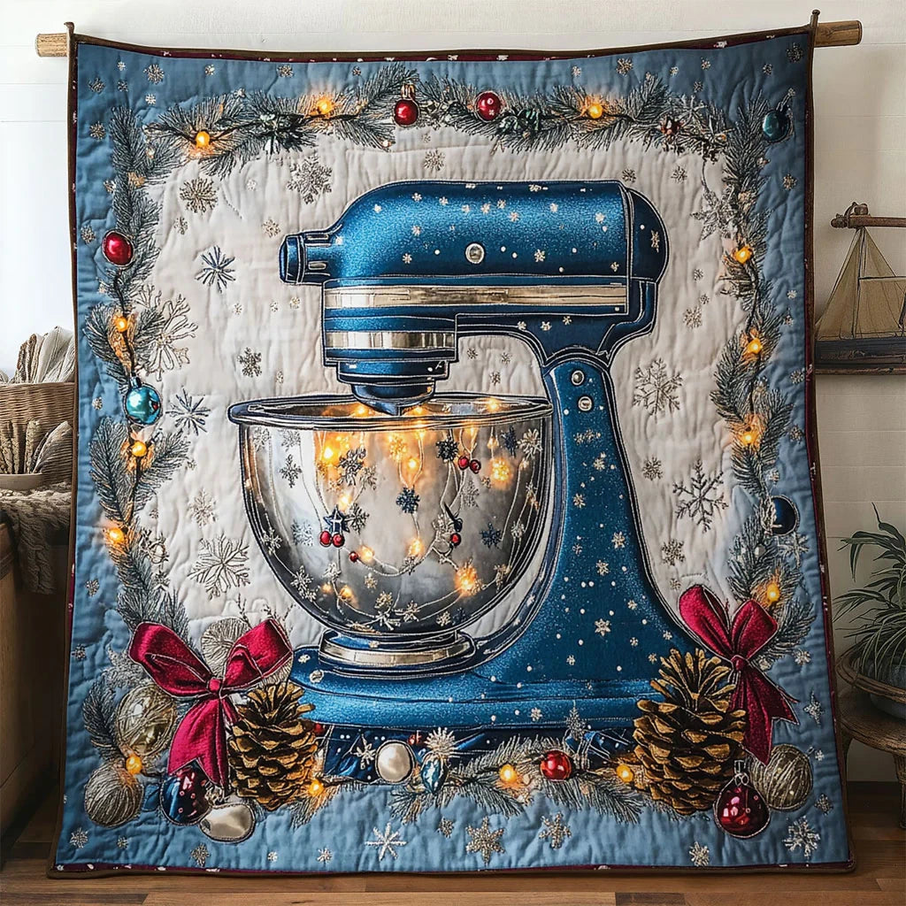 Holly Cream Flour Mixer Machine Quilt Blanket