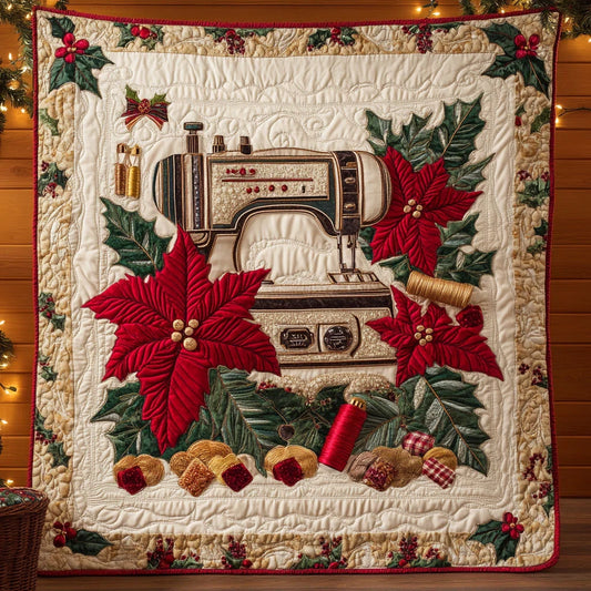 Holly Dream Sewing Machine Quilt Blanket
