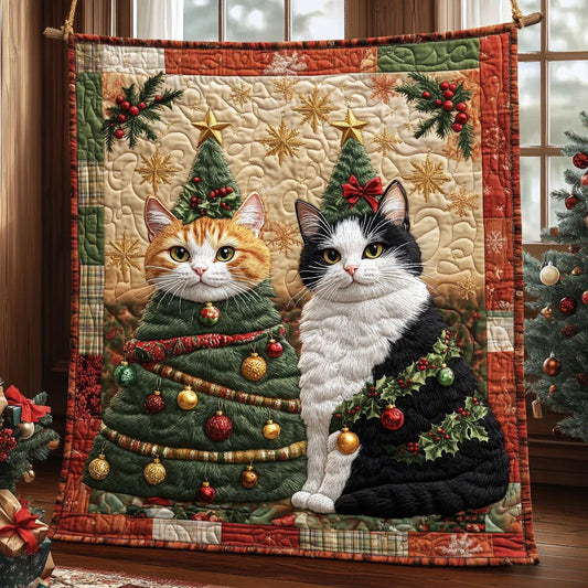 Holly Meows Quilt Blanket