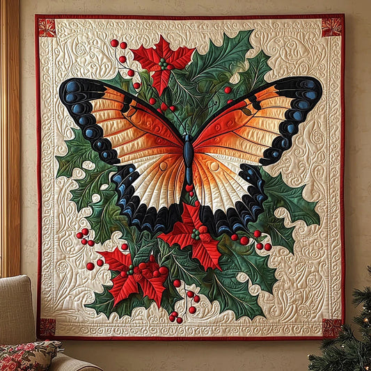 Holly Monarch Quilt Blanket