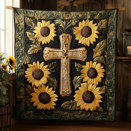 Holy Bloom Quilt Blanket