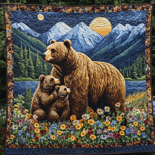 Home Beneath The Peaks Quilt Blanket